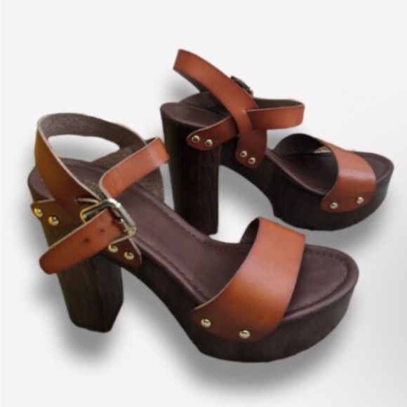 Mossimo Supply Co Wooden Block Heels - Picture 1 of 4